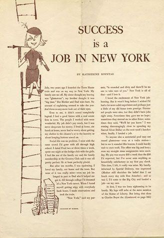 Success is a job in New York