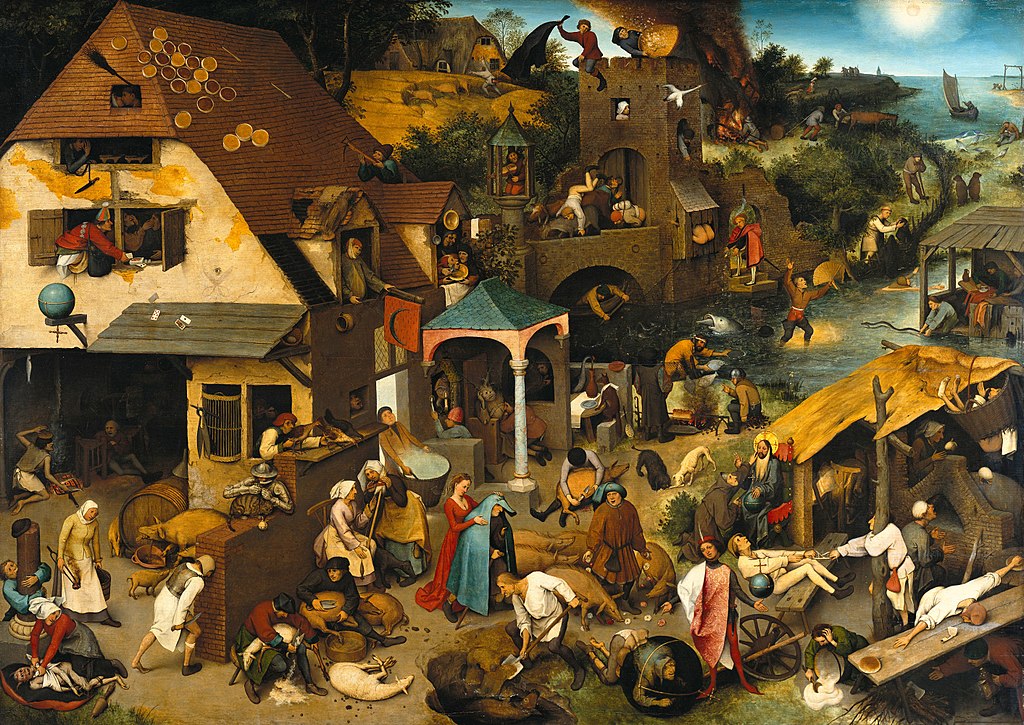 Pieter Bruegel the Elder «Netherlandish Proverbs» (1559)