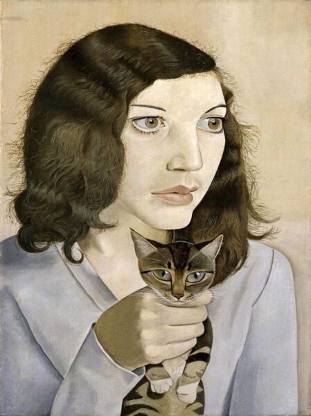 Lucian Freud «Girl with a kitten» (1947)
