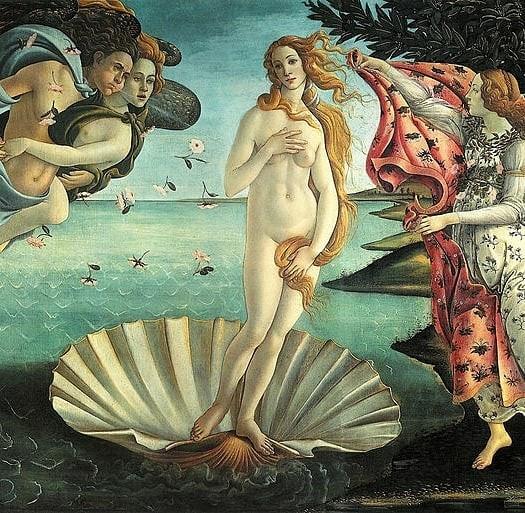 «The Birth of Venus» (1485-1486) by Sandro Botticelli