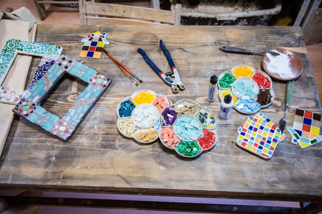 Mosaics in Gaudi style
